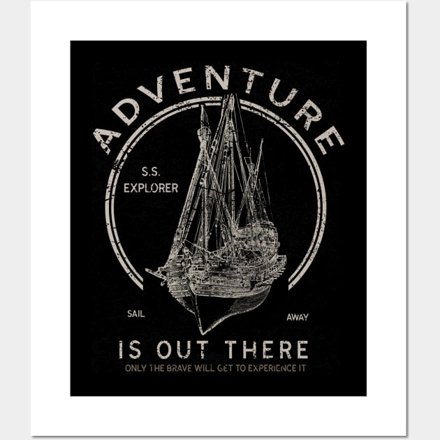 Boat Adventure Is Out There Wall Art by JakeRhodes